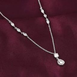 Women Sterling Silver Regal Radiance Necklace-image-66