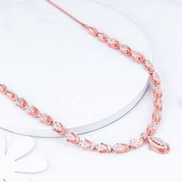 Women Sterling Silver Rose Gold-Plated Hamsa Necklace-image-84