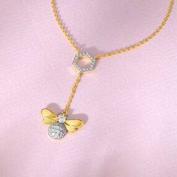 Women Sterling Silver Gold-Plated Lariat Necklace-image-59