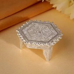 Sterling Silver Pooja Chowki-image-35