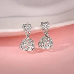 Women Sterling Silver Avanti Drop Earrings-image-45