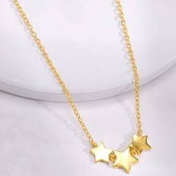 Women Sterling Silver Gold-Plated Stellar Glow Pendant with Chain-image-23