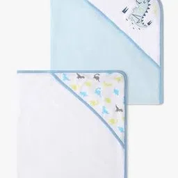 mila baby Set of 2 Knitted Cotton Towels-picture-8