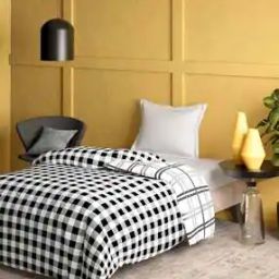 Checked Cotton Single Comforter-26