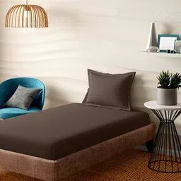 210 TC Single Bedsheet with Pillow Cover-image-16