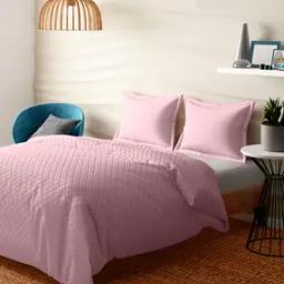 Checked 144 TC Cotton Double Bedcover-18