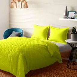 Checked 144 TC Cotton Double Bedcover-17