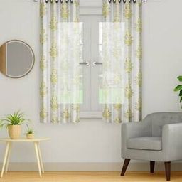 Floral Print Window Curtain-picture-52