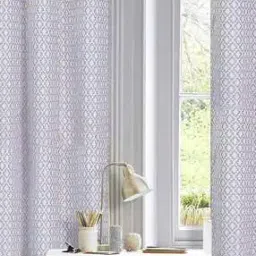 Set of 2 Geometric Print Window Curtains-3