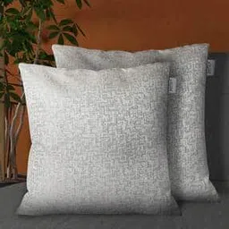 Set of 2 Woven Cushion Covers 16" X 16"-6
