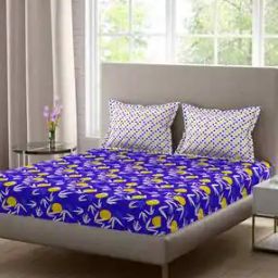 Printed Cotton Double Bedsheet with 2 Pillow Covers-image-81