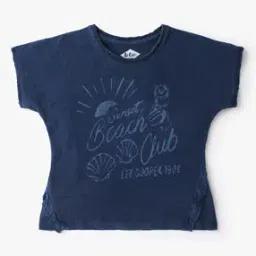 Typographic Print Round-Neck T-Shirt-image-12