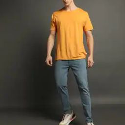 Men Light-Wash Slim Fit Jeans-image-87