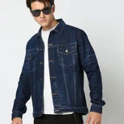 lee cooper Men Lightly Washed Relaxed Fit Denim Jacket-picture-41