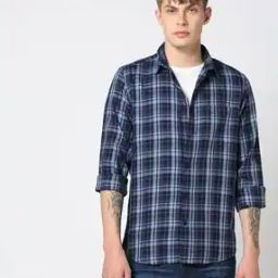 Men Checked Regular Fit Shirt with Patch Pocket-image-15