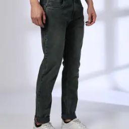 Men Lightly Washed Slim Fit Jeans-image-41