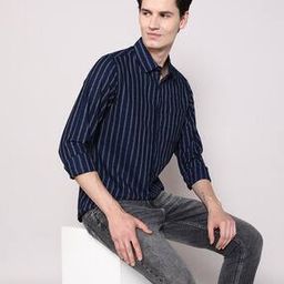 Men Striped Regular Fit Cotton Shirt-image-66