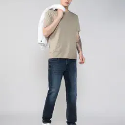 Men Norris Lightly Washed Low-Rise Slim Fit Jeans-image-30