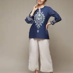 Women Geometric Print Regular Fit Tunic-14