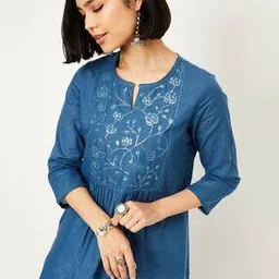 max Women Embroidered A-Line Kurta-picture-7