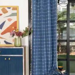 Embroidered Door Curtain with Tassels-image-69