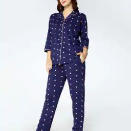 Micro Print T-Shirt & Pyjamas Set-9