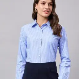 Women Striped Regular Fit Shirt-image-14