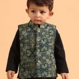 Boy Printed Mandarin-Neck Jacket-picture-41