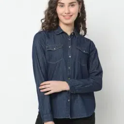 Women Regular Fit Cotton Shirt-image-9