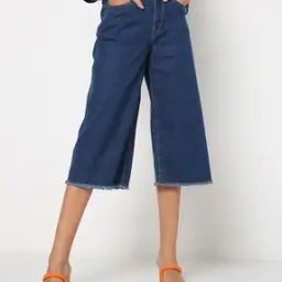 Women High-Rise Jeans with Frayed Hems-image-20