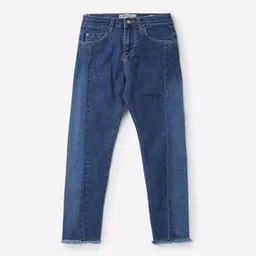 Girls Slim Fit Jeans with 5-Pocket Styling-image-27