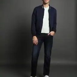Men Mid-Wash Straight Fit Jeans-image-99