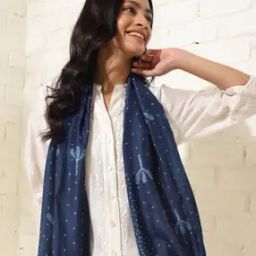 Women Leaf Print Modal Stole-picture-10