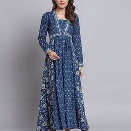 Floral Print Fit and Flare Dress-image-1