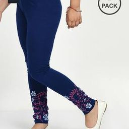Pack of 2 Floral Print Leggings-image-75