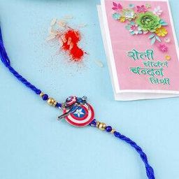 Superhero Artificial Beads Thread Rakhi -34