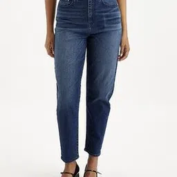 levi's Women Lightly Washed High-Rise Loose Tapered Fit Jeans-picture-36