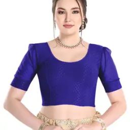 Women Round-Neck Slip-On Blouse-image-35