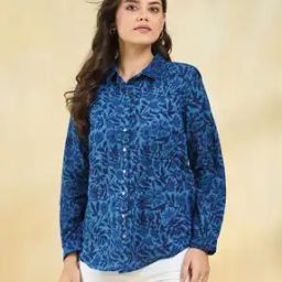 Women Relaxed Fit Cotton Shirt  -image-96