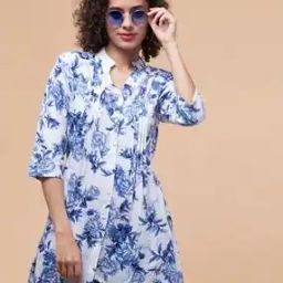 Floral Print Rayon Tunic-picture-41
