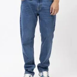 Men Mid-Rise Straight Fit Rodeo Denim Jeans-image-2