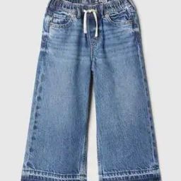 Girls Mid-Wash Baggy Fit Jeans-image-23