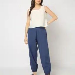 Women Cuffed Regular Fit Pants-picture-50