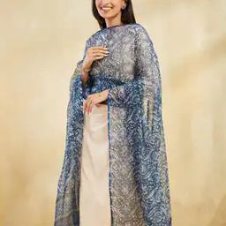Women Floral Print Dupatta with Contrast Border-picture-17