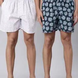 Men Pack of 2 Printed Boxers with Elasticated Waist-22