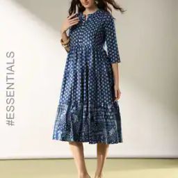 Women Floral Print Cotton Tiered Dress-image-23