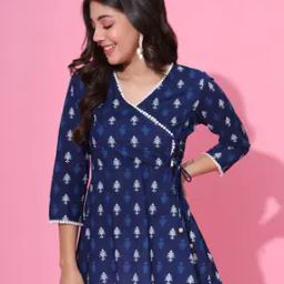 Women Block Print Relaxed Fit Top-18