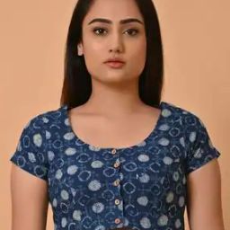 Women Printed Front Open Blouse-picture-53
