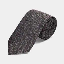 Men Geometric Woven Tie-image-25