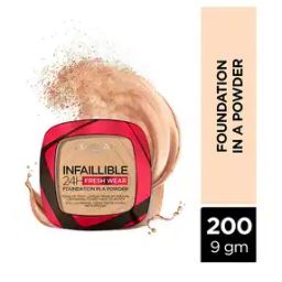 Infallible 24H Fresh Wear Foundation In A Powder - 200 Golden Sand-4